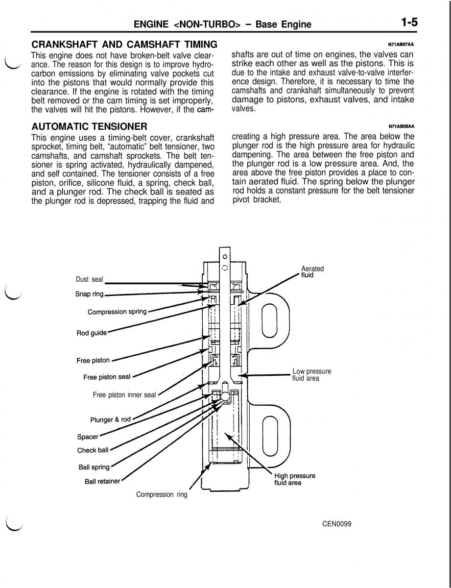 Mitsubishi Eclipse II technical information manual / page 26