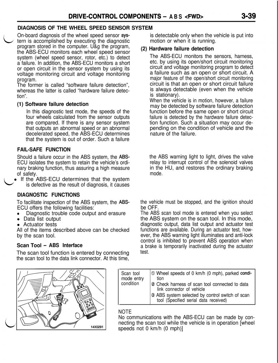 Mitsubishi Eclipse II technical information manual / page 260