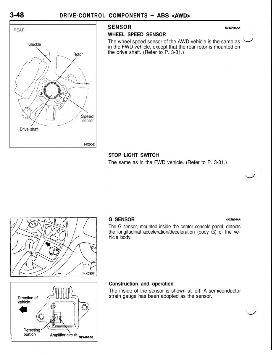 Mitsubishi Eclipse II technical information manual / page 269