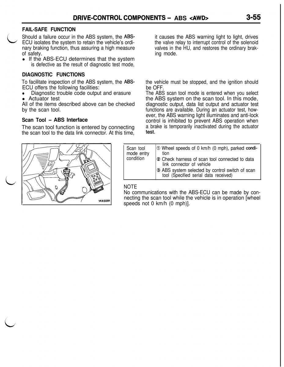 Mitsubishi Eclipse II technical information manual / page 276