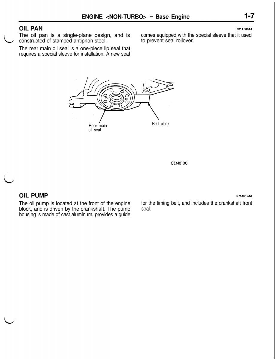 Mitsubishi Eclipse II technical information manual / page 28