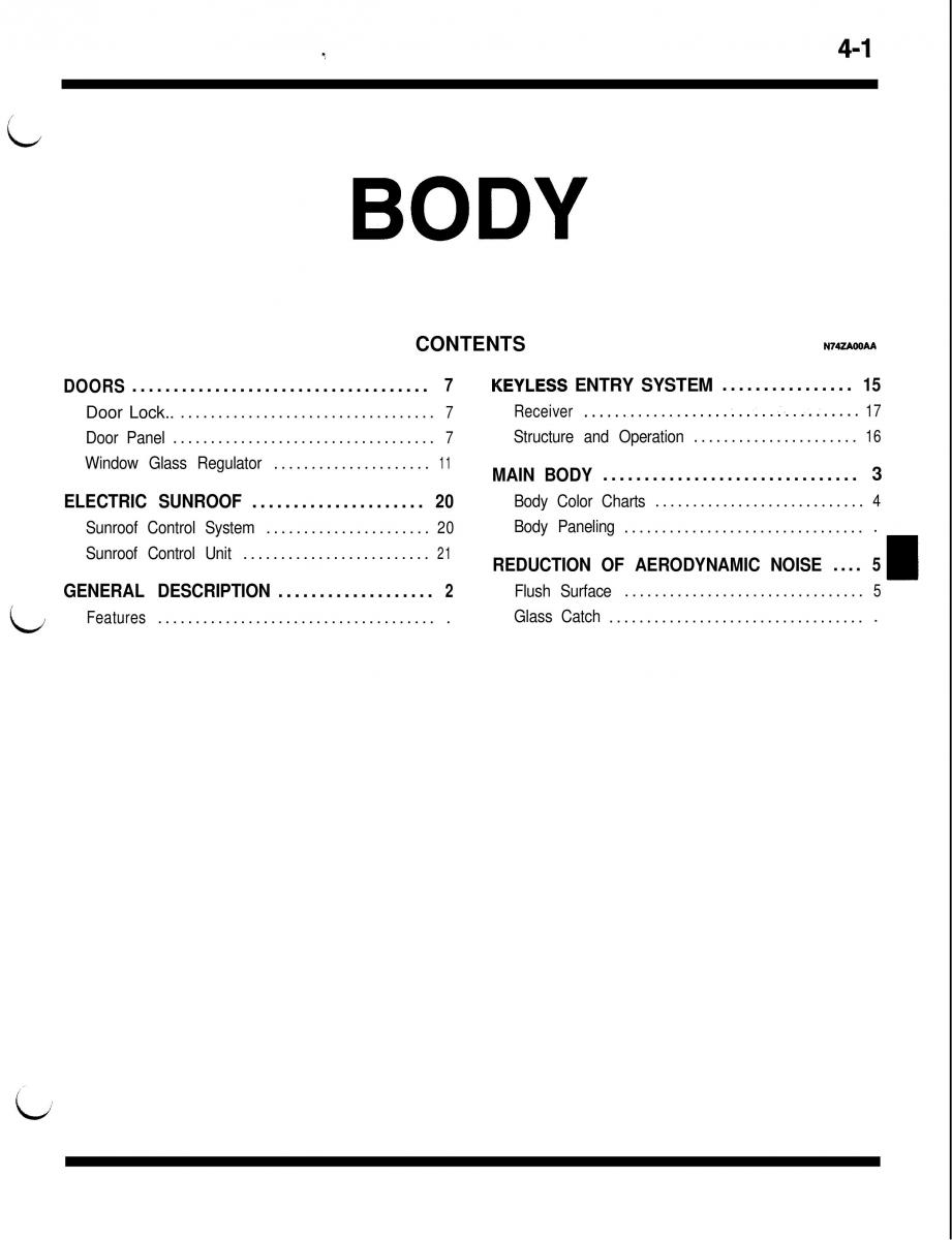 Mitsubishi Eclipse II technical information manual / page 282