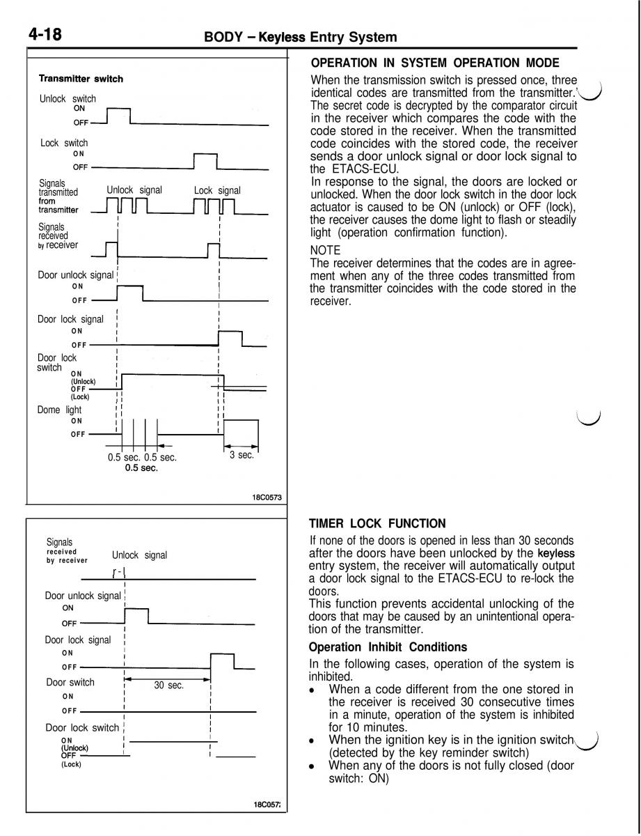 Mitsubishi Eclipse II technical information manual / page 299