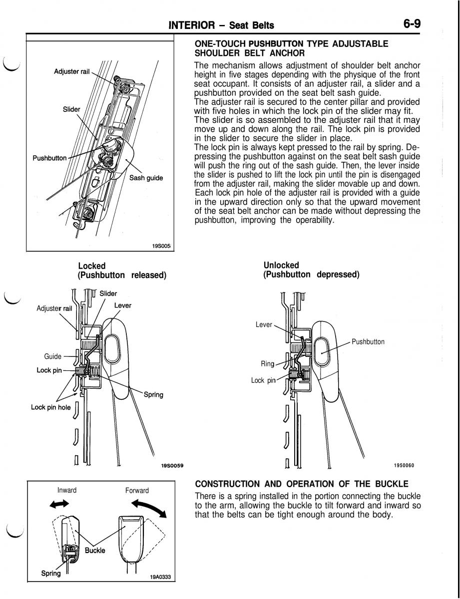 Mitsubishi Eclipse II technical information manual / page 320