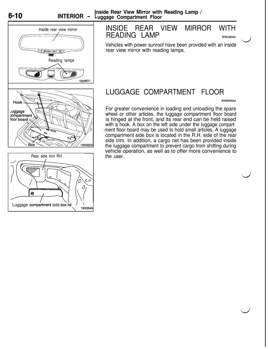 Mitsubishi Eclipse II technical information manual / page 321