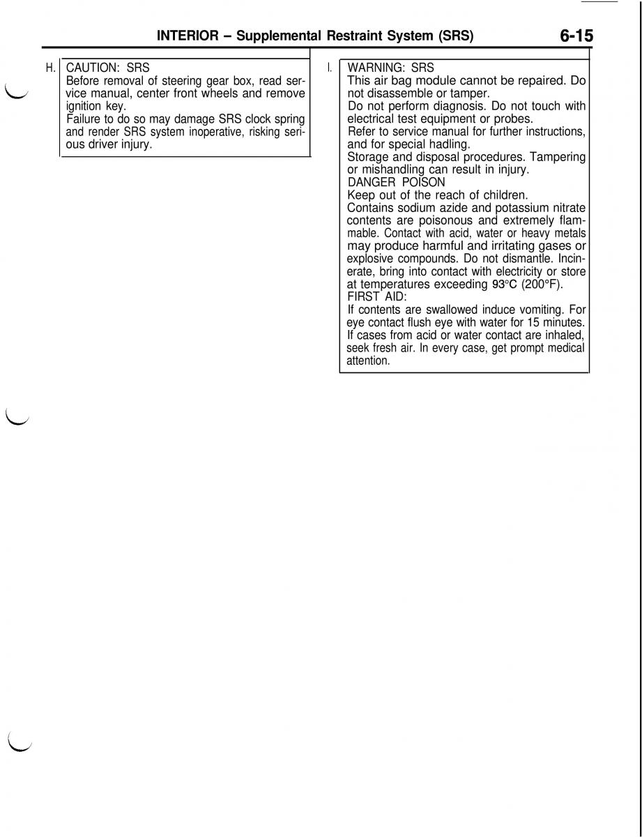 Mitsubishi Eclipse II technical information manual / page 326