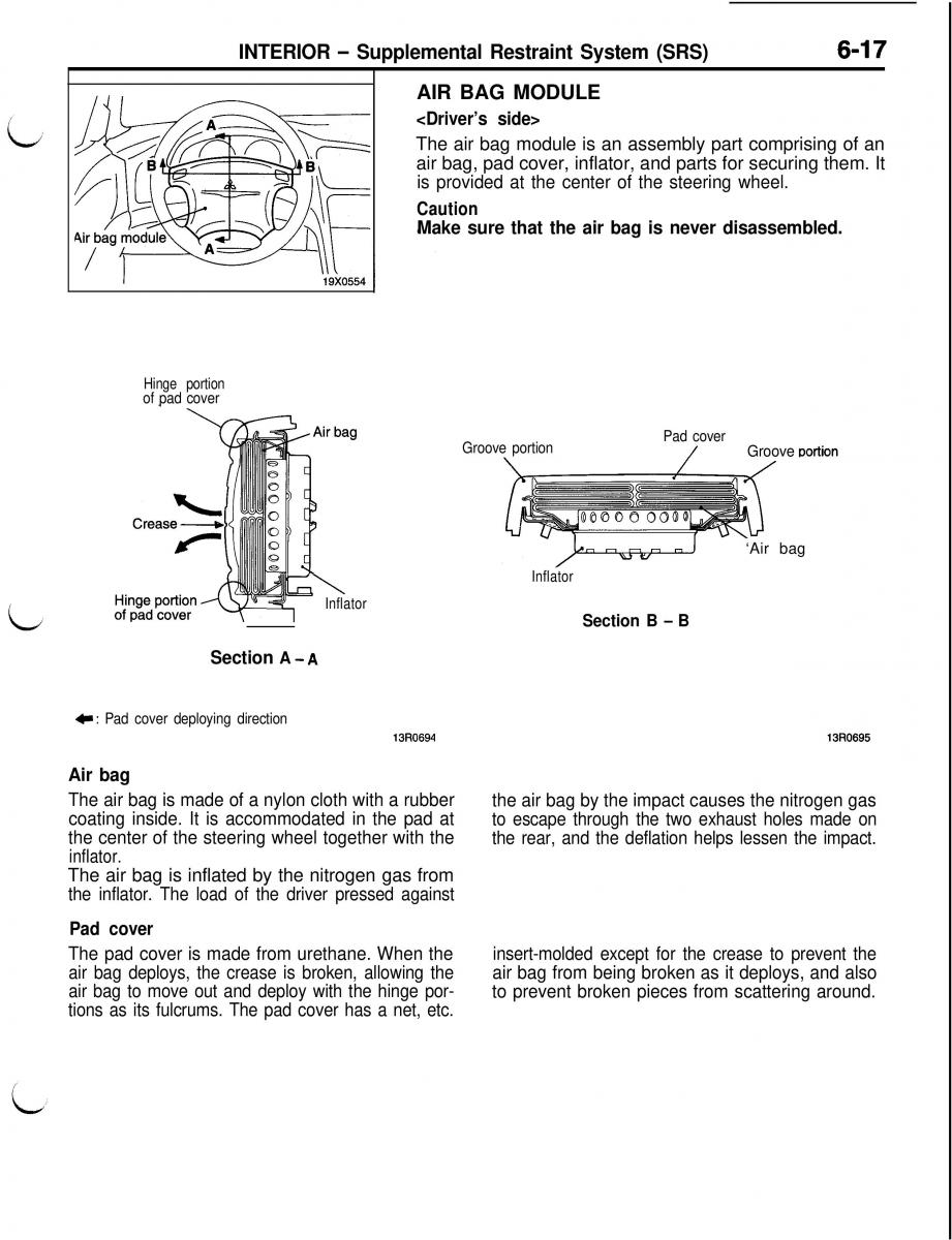 Mitsubishi Eclipse II technical information manual / page 328