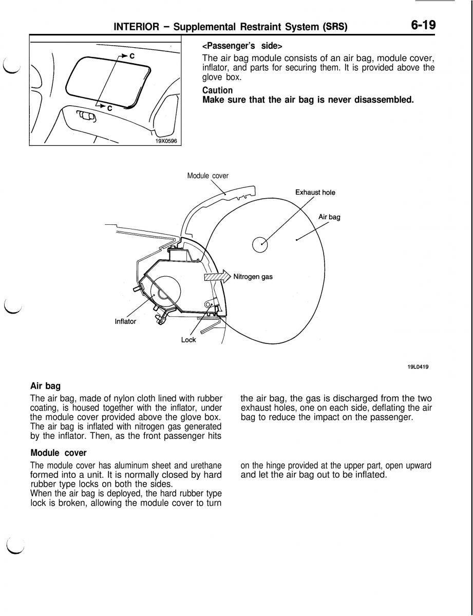 Mitsubishi Eclipse II technical information manual / page 330