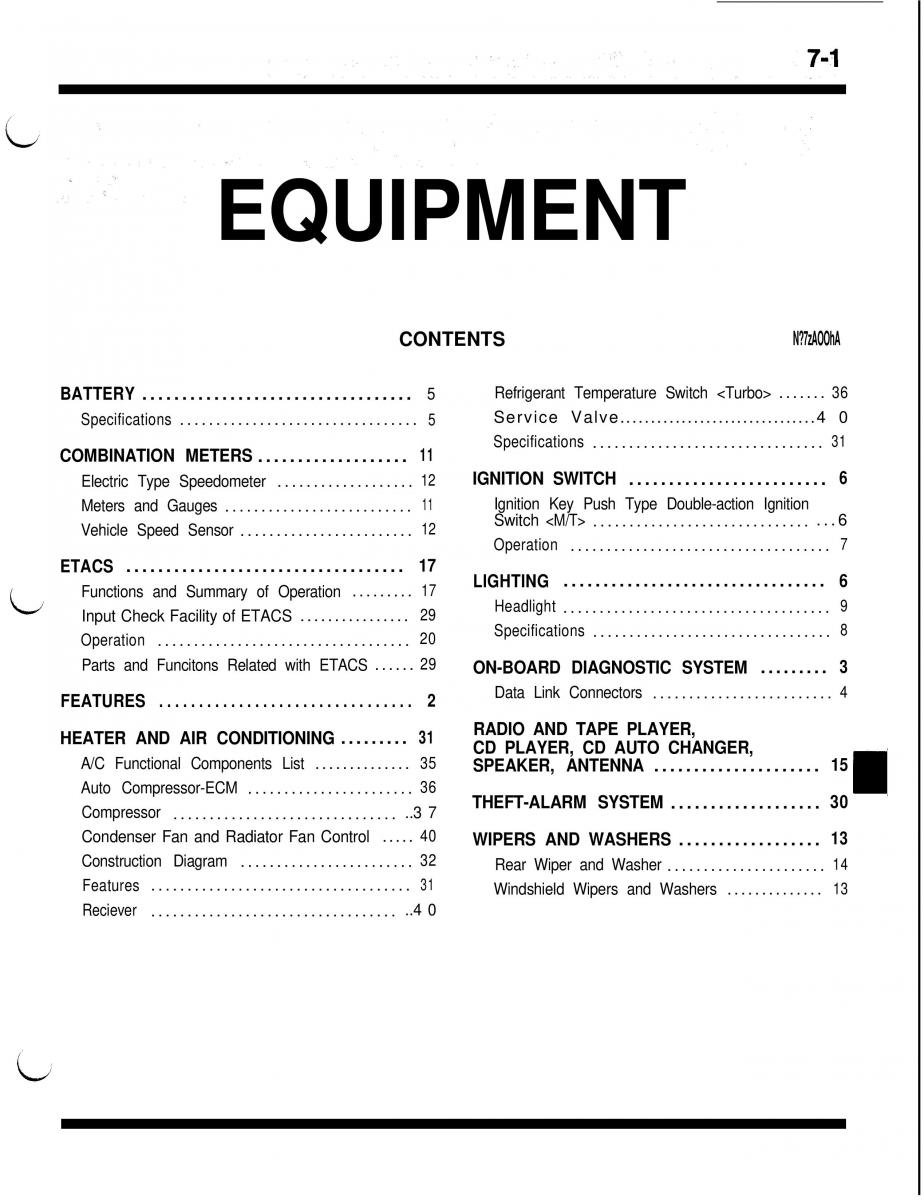 Mitsubishi Eclipse II technical information manual / page 342