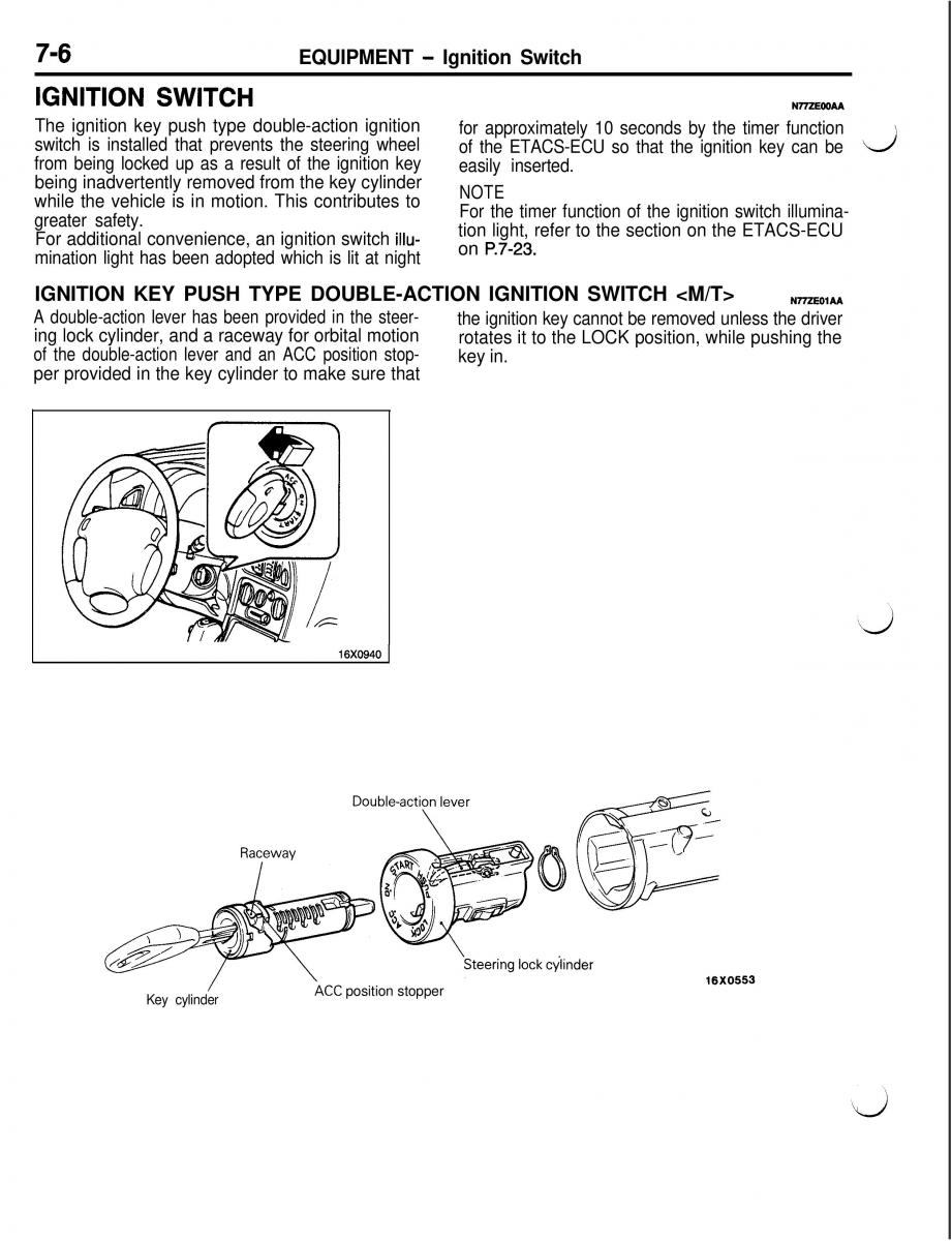 Mitsubishi Eclipse II technical information manual / page 347