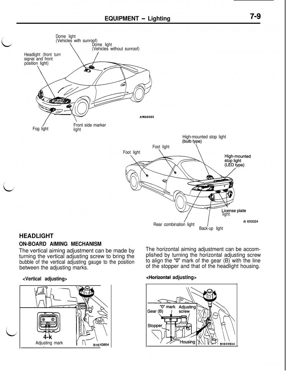 Mitsubishi Eclipse II technical information manual / page 350