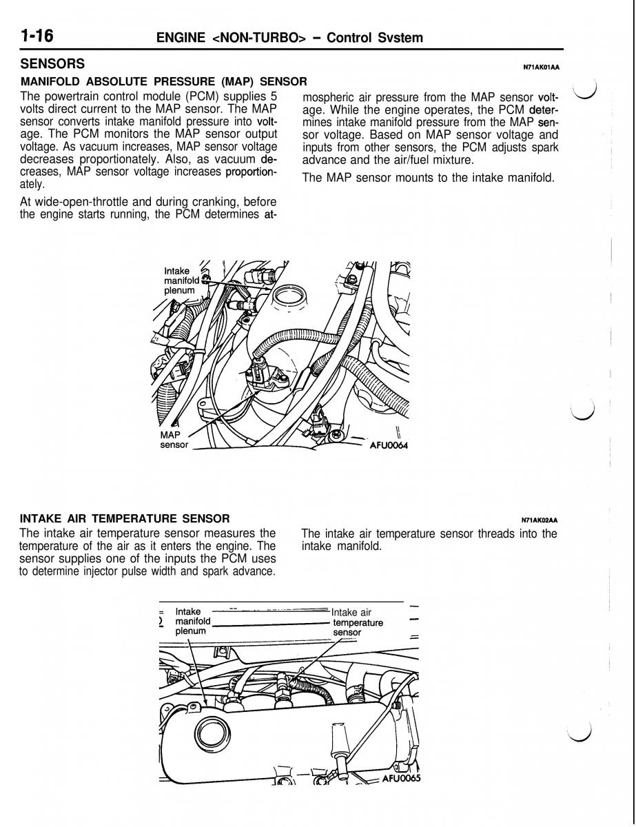 Mitsubishi Eclipse II technical information manual / page 37