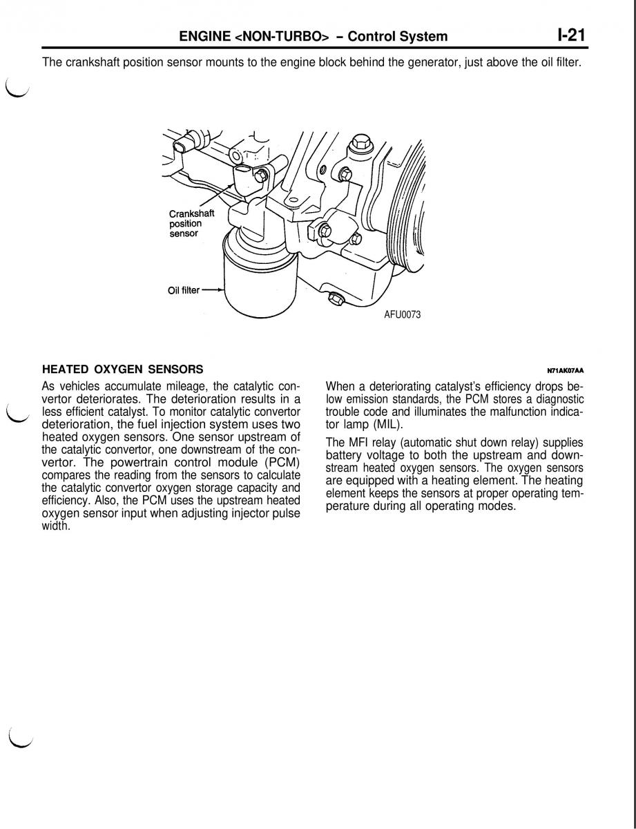 Mitsubishi Eclipse II technical information manual / page 42