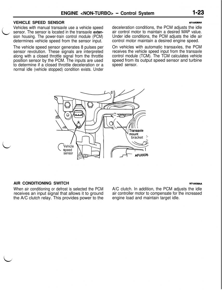 Mitsubishi Eclipse II technical information manual / page 44