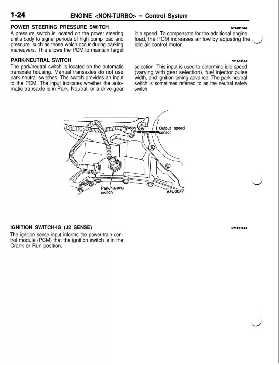 Mitsubishi Eclipse II technical information manual / page 45