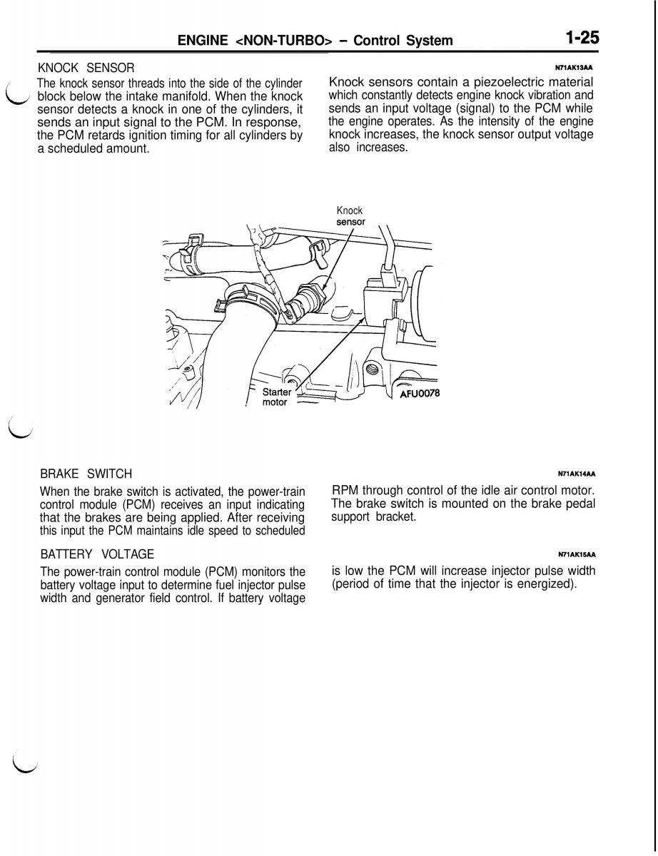 Mitsubishi Eclipse II technical information manual / page 46