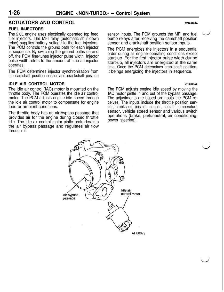 Mitsubishi Eclipse II technical information manual / page 47