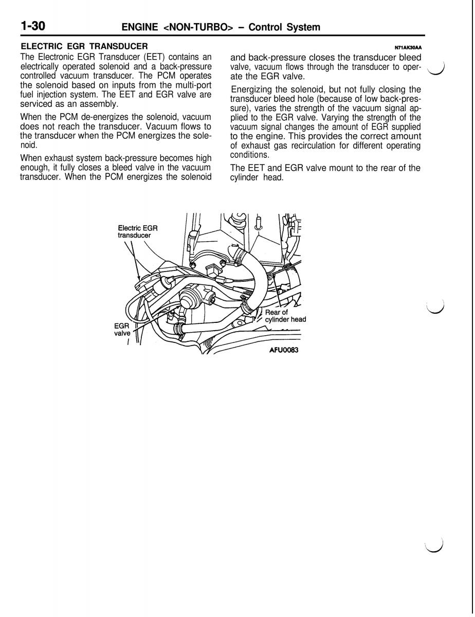 Mitsubishi Eclipse II technical information manual / page 51