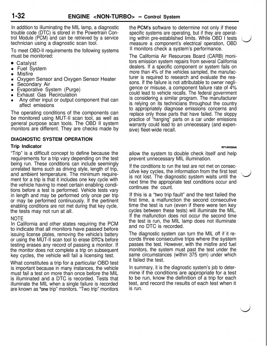 Mitsubishi Eclipse II technical information manual / page 53