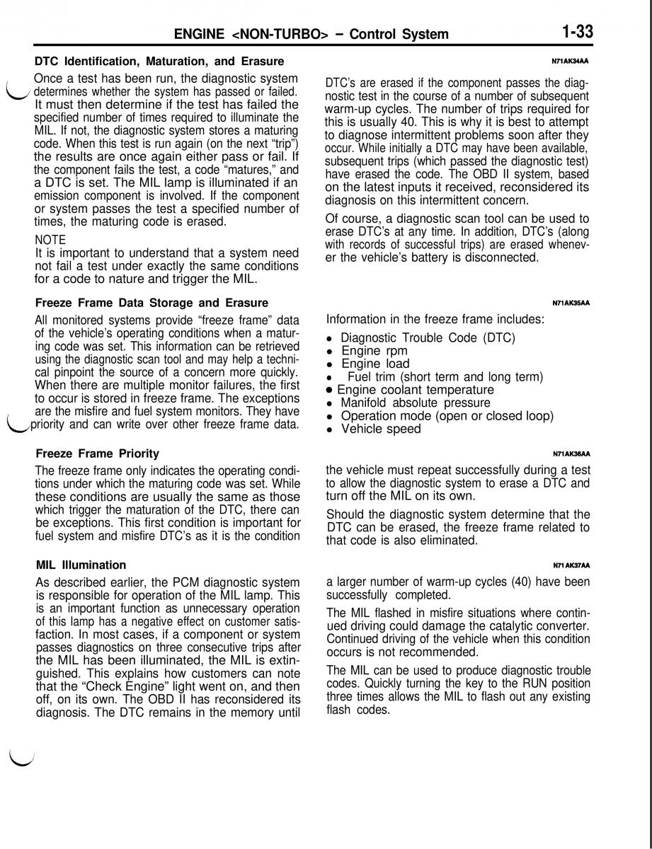 Mitsubishi Eclipse II technical information manual / page 54