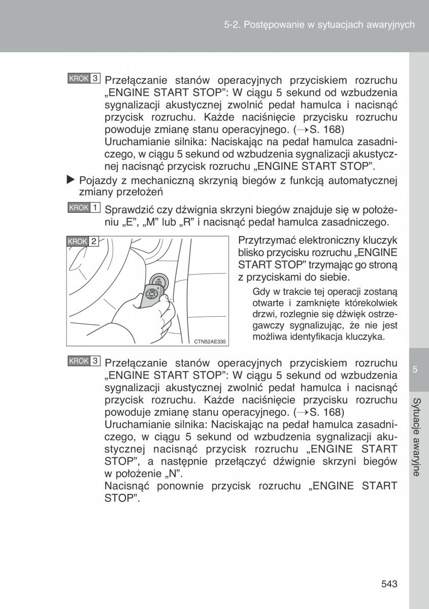 Toyota Auris I 1 instrukcja obslugi / page 545