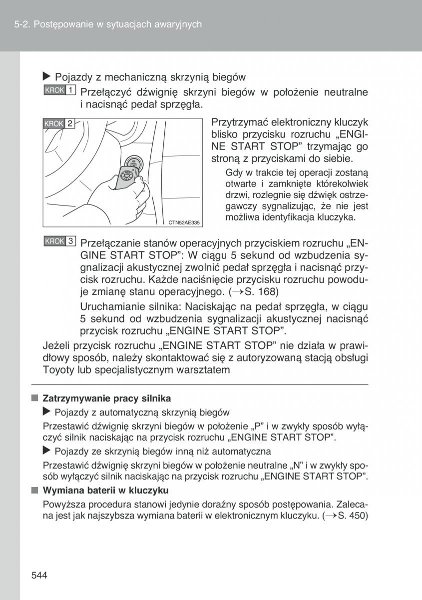 Toyota Auris I 1 instrukcja obslugi / page 546