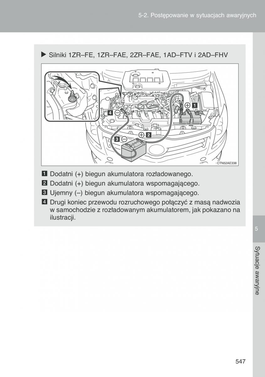 Toyota Auris I 1 instrukcja obslugi / page 549