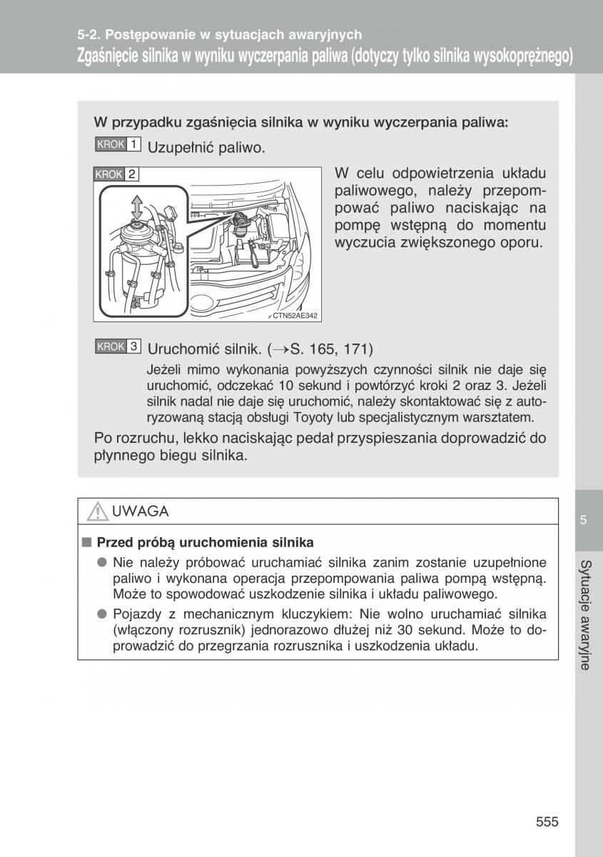 Toyota Auris I 1 instrukcja obslugi / page 557