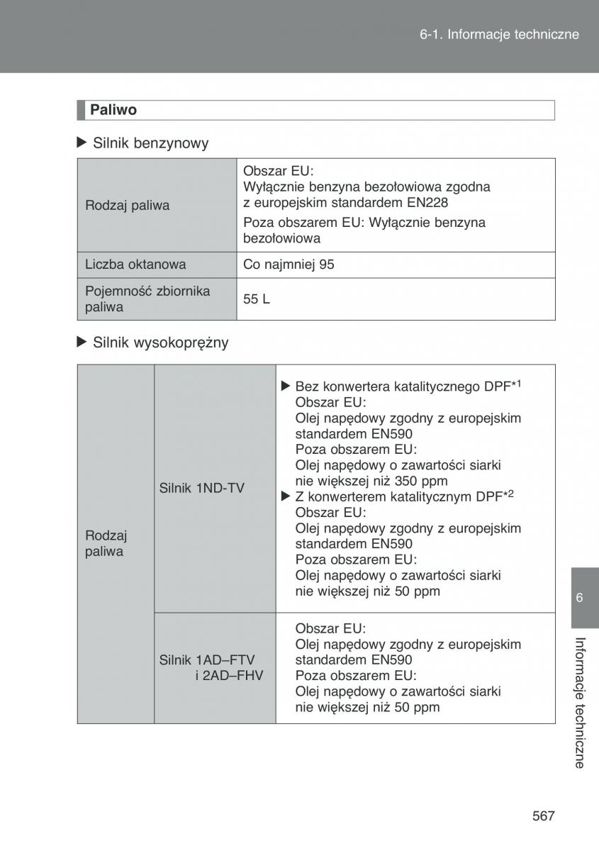 Toyota Auris I 1 instrukcja obslugi / page 569