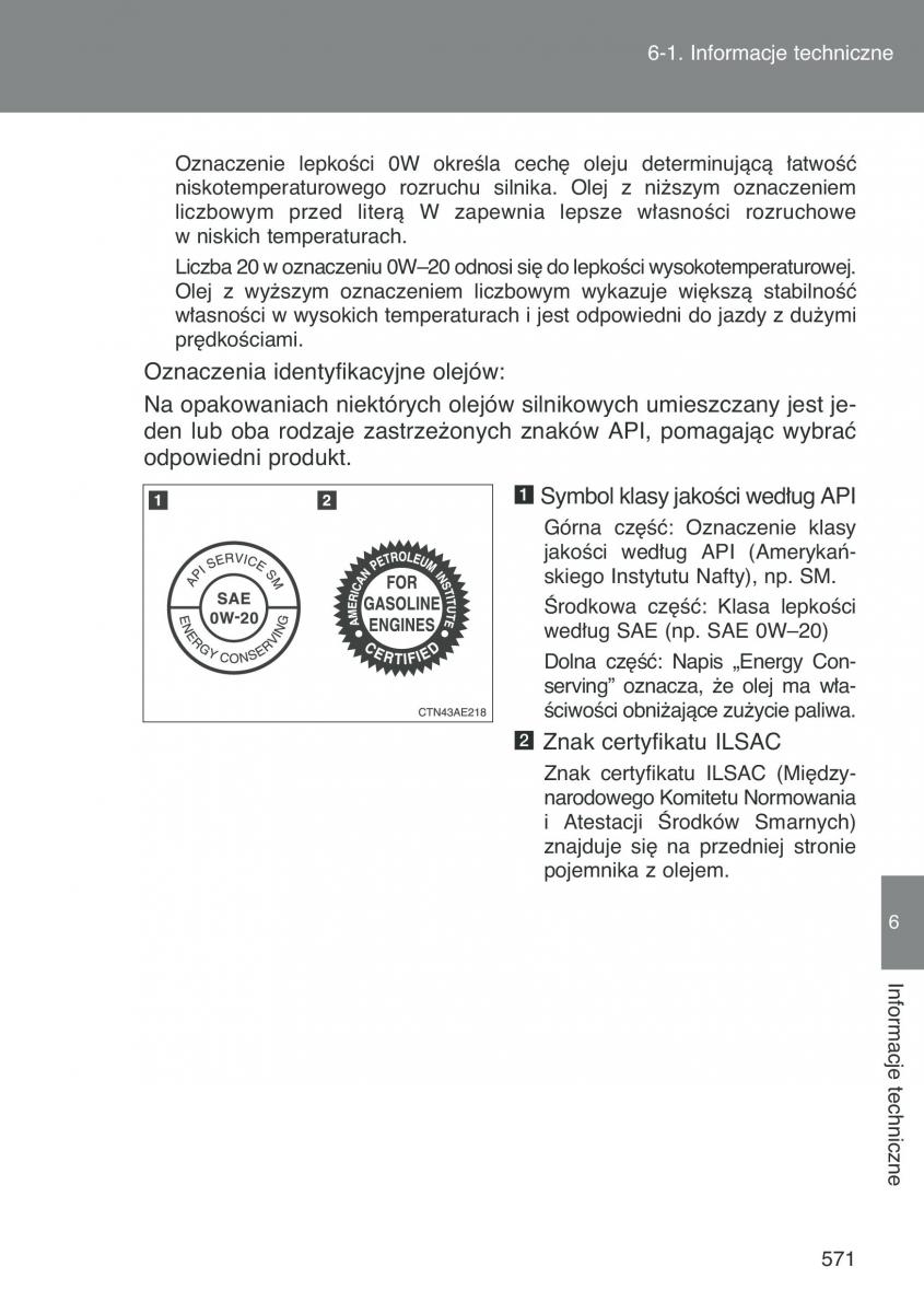 Toyota Auris I 1 instrukcja obslugi / page 573