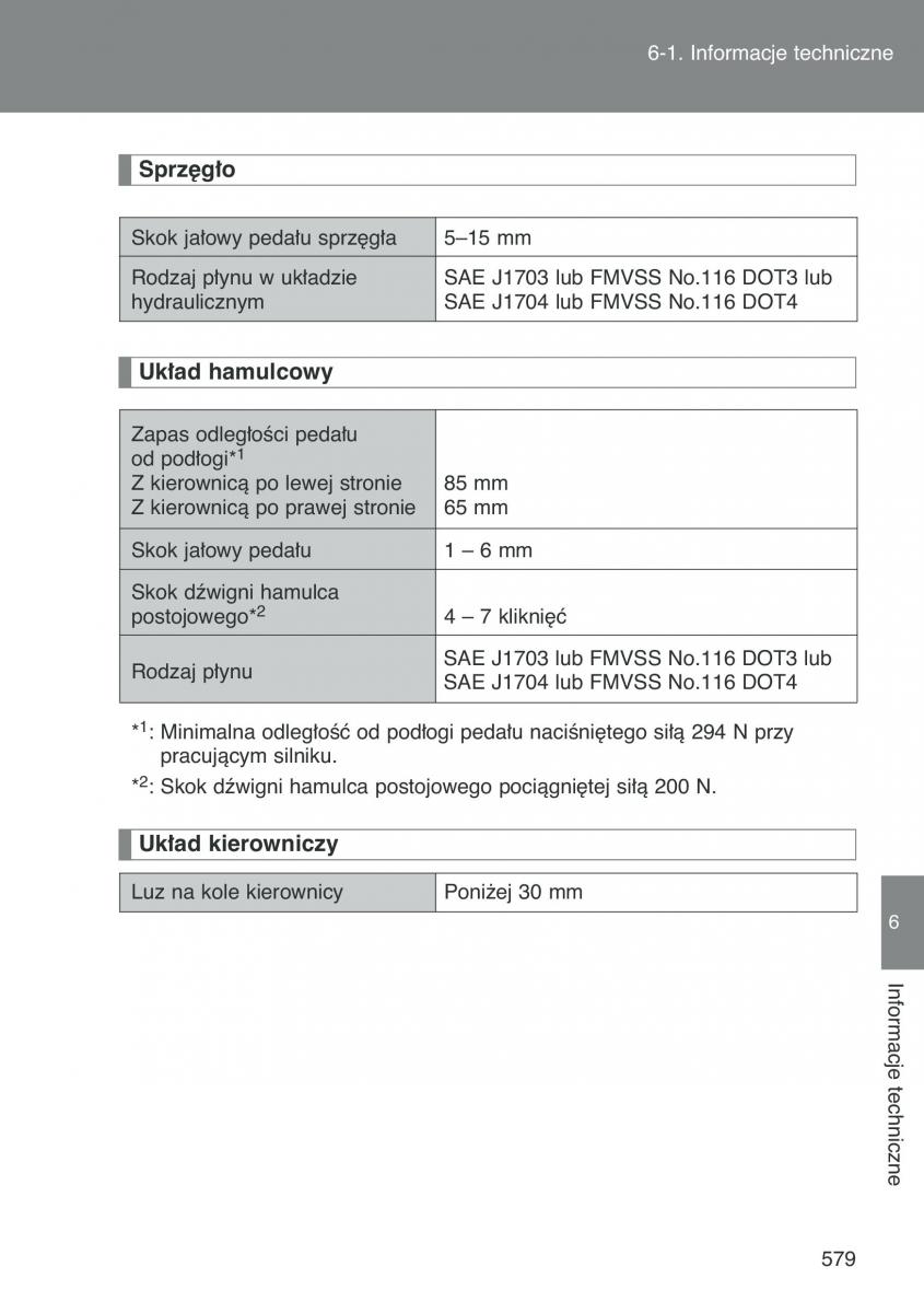 Toyota Auris I 1 instrukcja obslugi / page 581