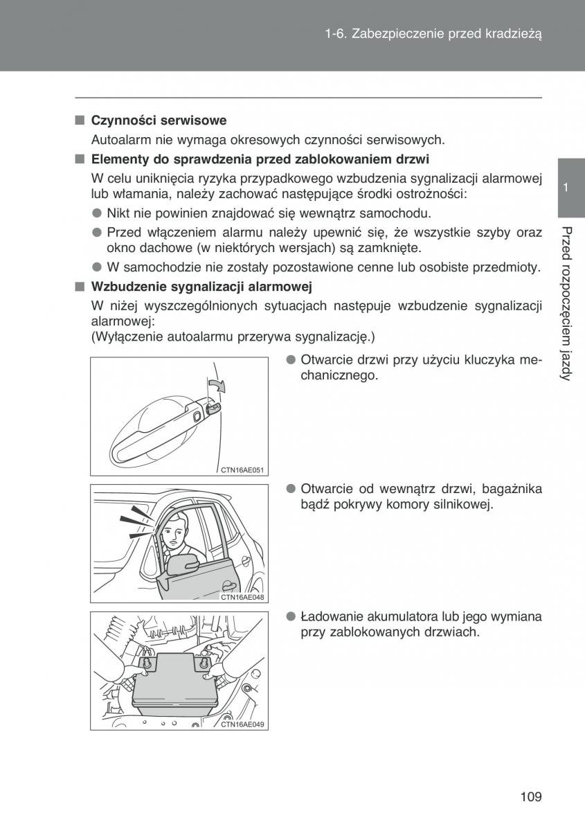 Toyota Auris I 1 instrukcja obslugi / page 111