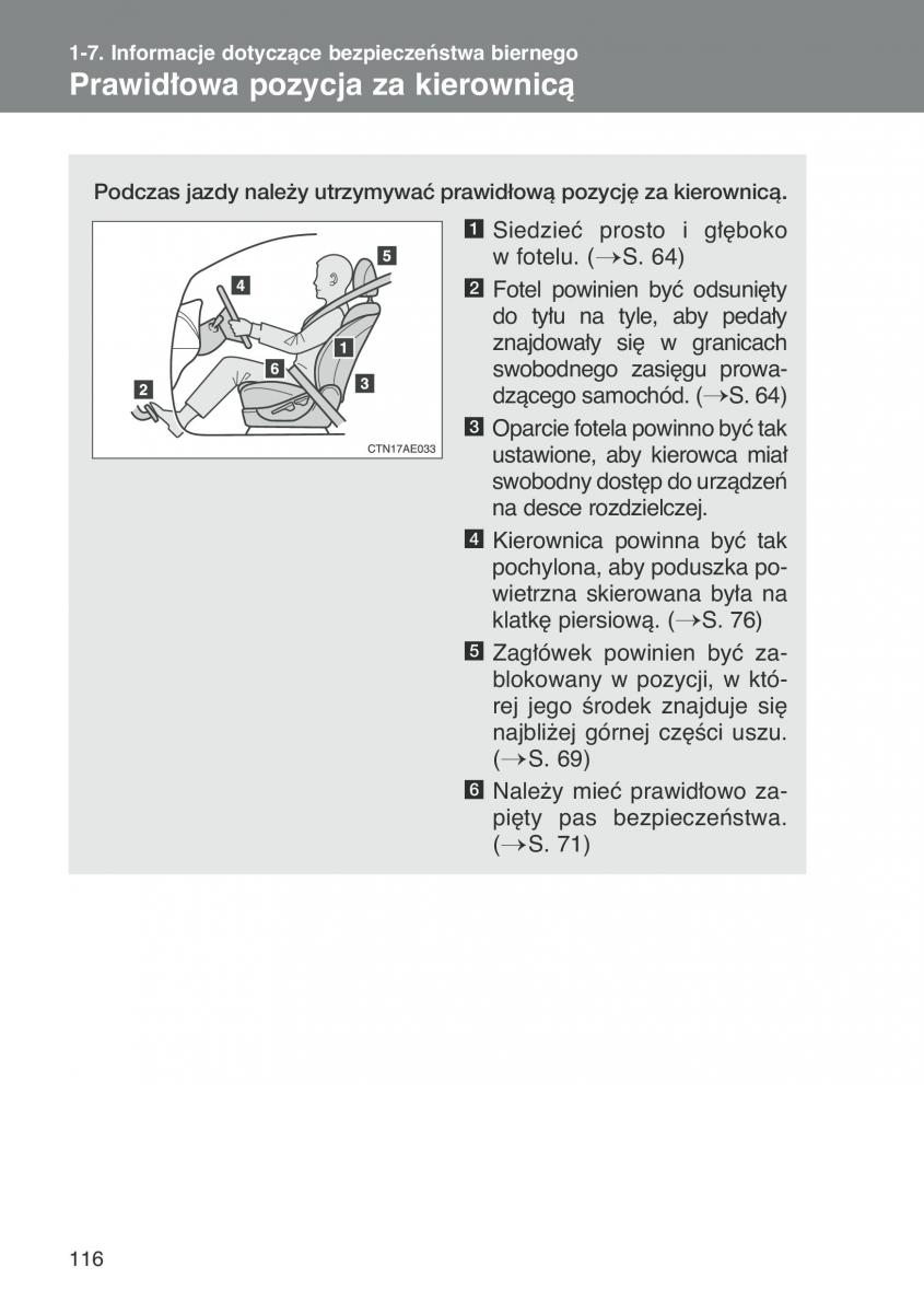 Toyota Auris I 1 instrukcja obslugi / page 118