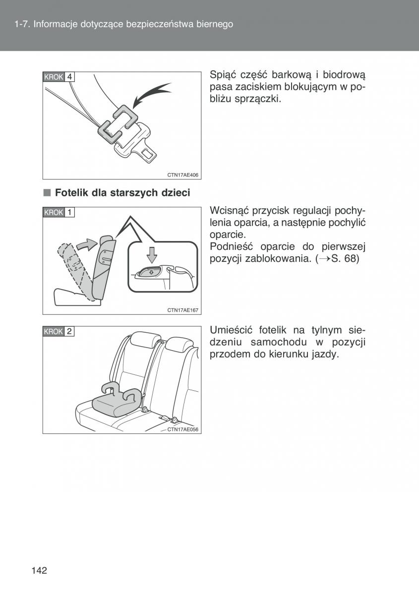 Toyota Auris I 1 instrukcja obslugi / page 144