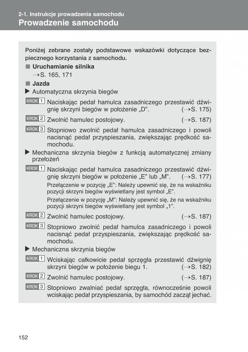 Toyota Auris I 1 instrukcja obslugi / page 154