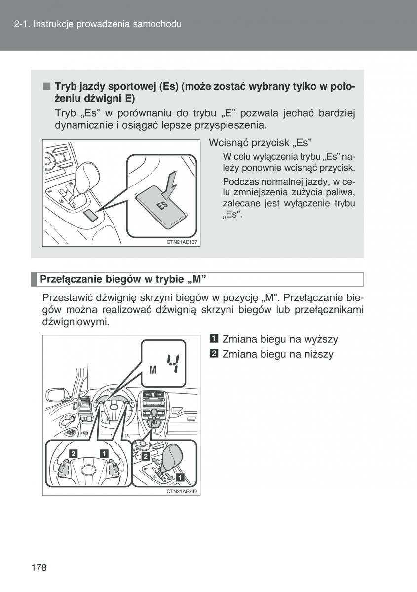 Toyota Auris I 1 instrukcja obslugi / page 180