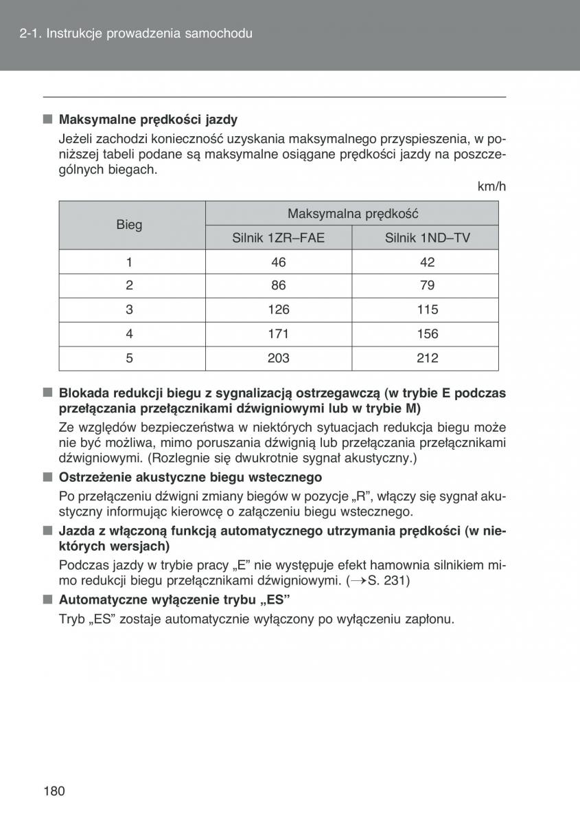 Toyota Auris I 1 instrukcja obslugi / page 182