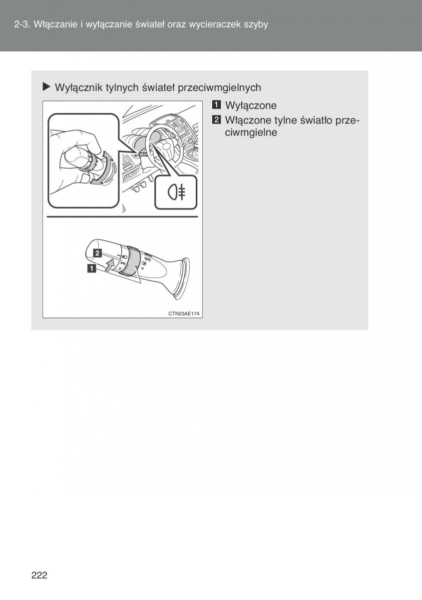 Toyota Auris I 1 instrukcja obslugi / page 224