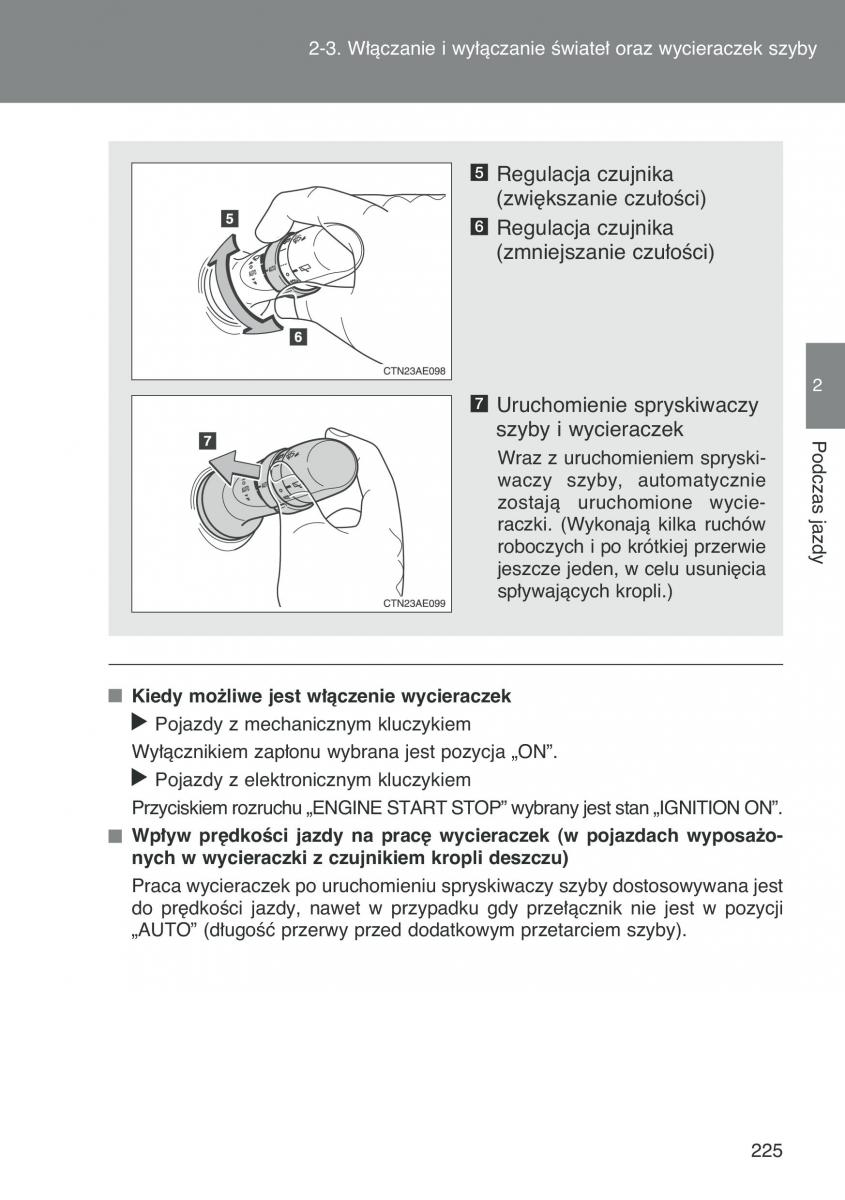 Toyota Auris I 1 instrukcja obslugi / page 227