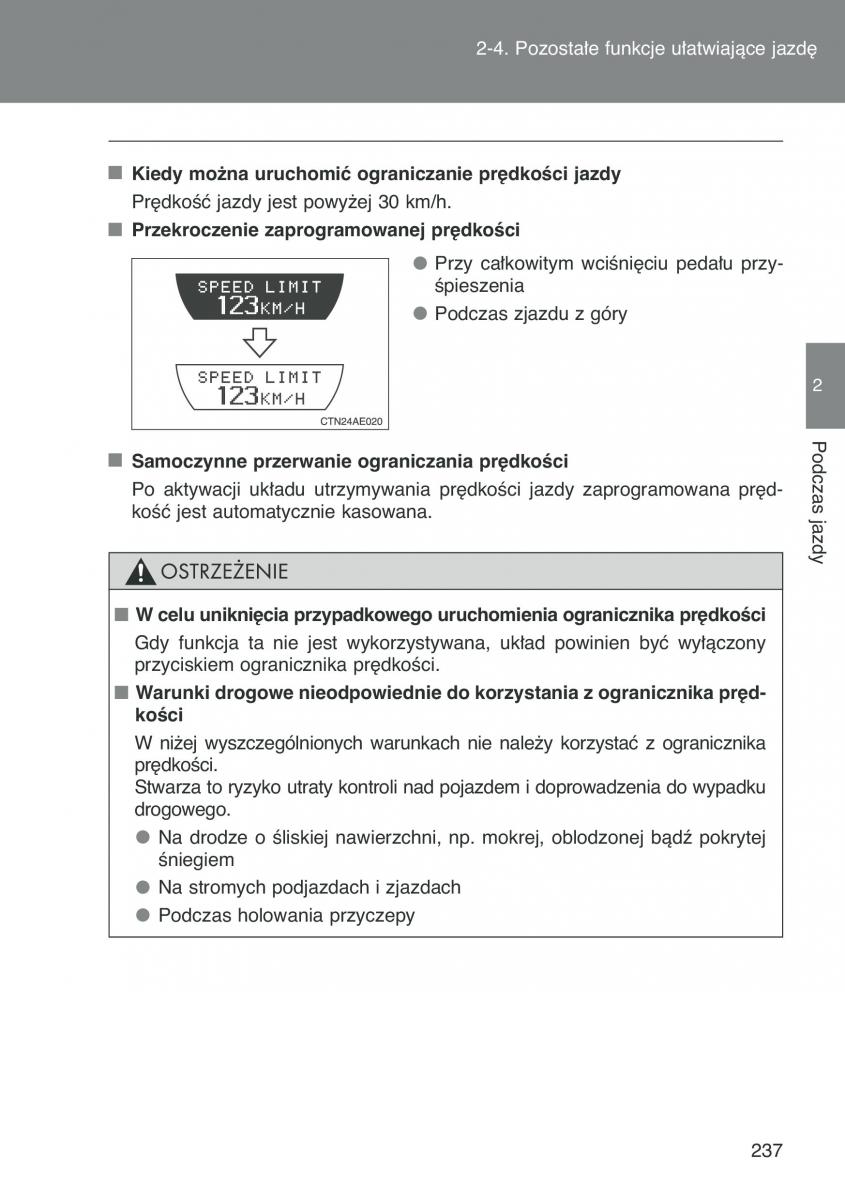 Toyota Auris I 1 instrukcja obslugi / page 239