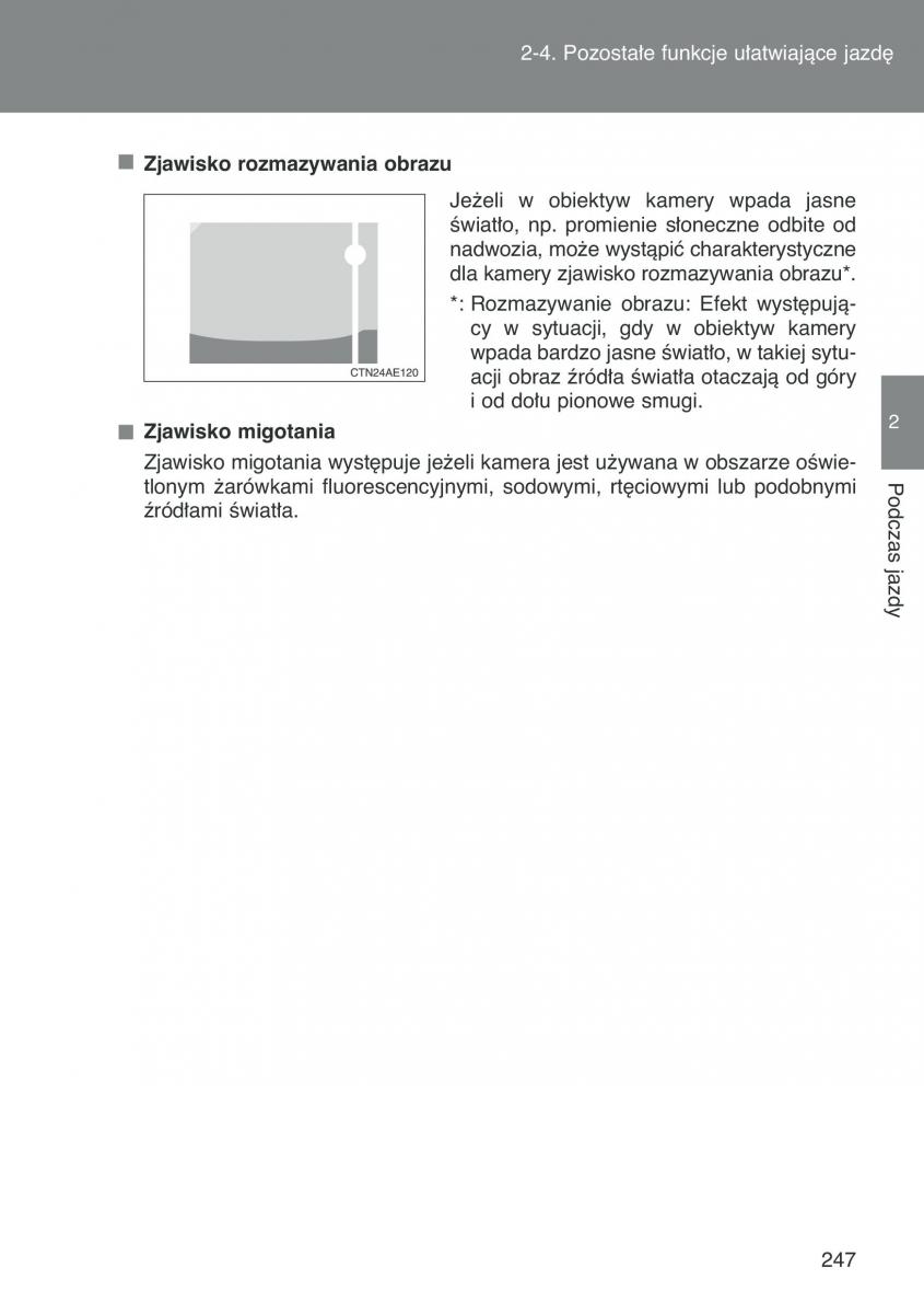 Toyota Auris I 1 instrukcja obslugi / page 249