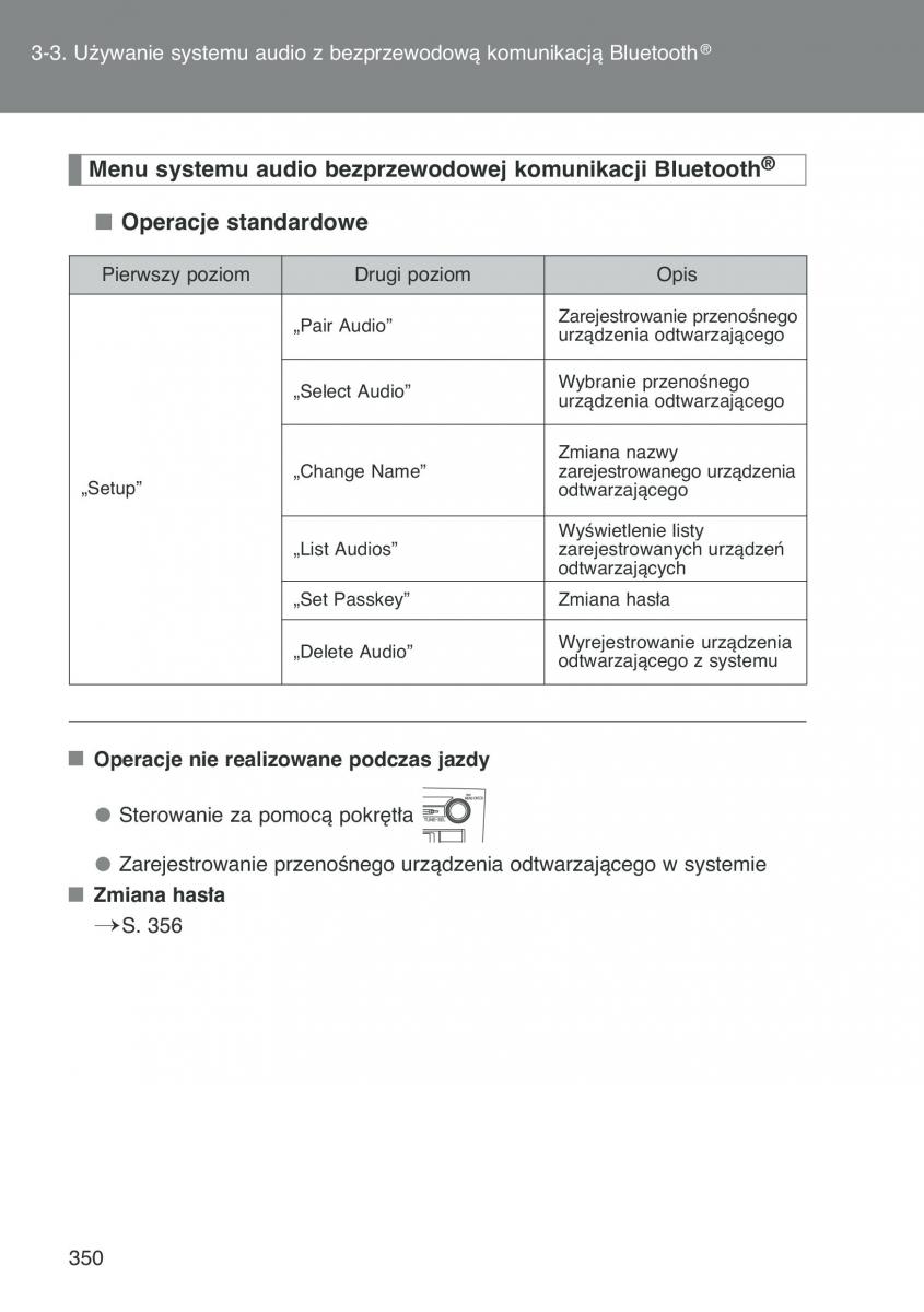 Toyota Auris I 1 instrukcja obslugi / page 352