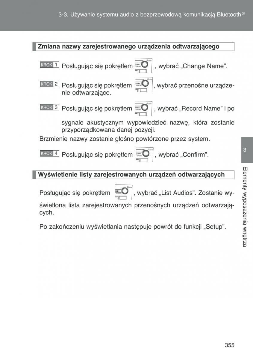 Toyota Auris I 1 instrukcja obslugi / page 357