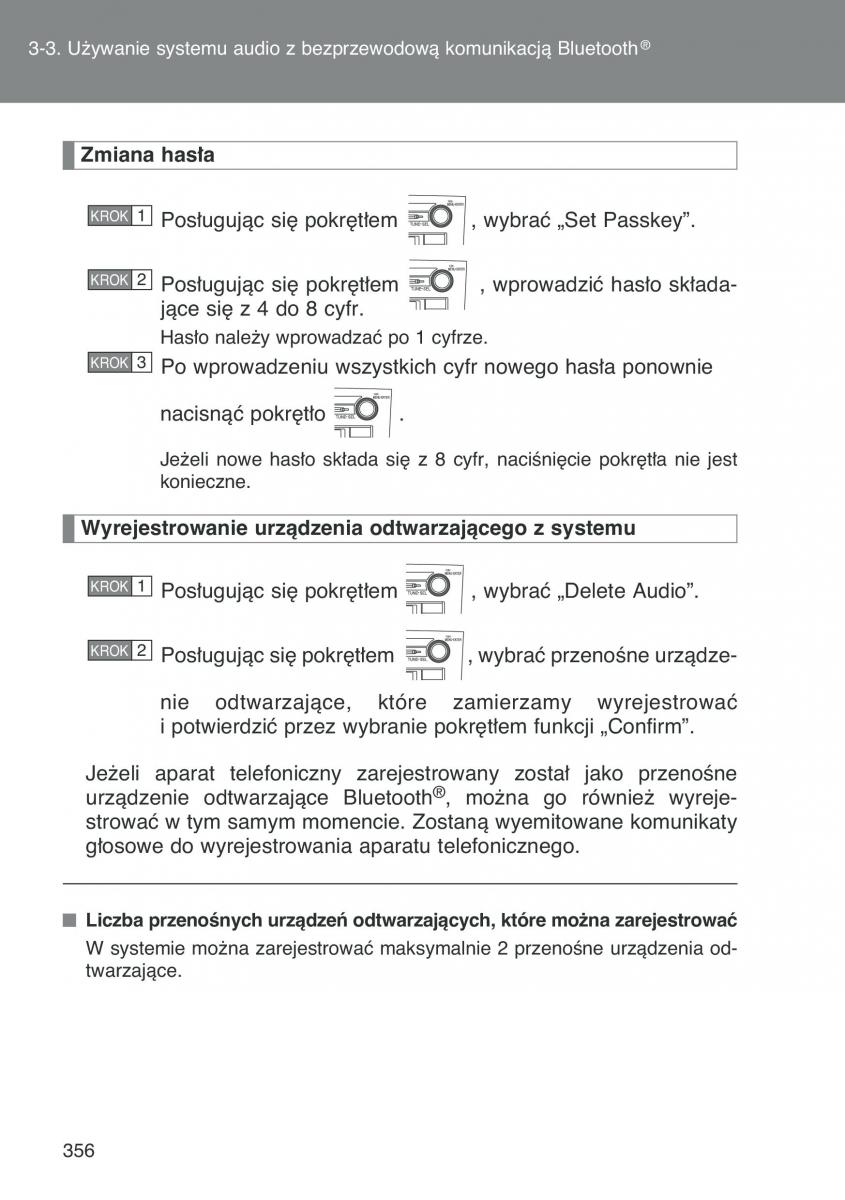 Toyota Auris I 1 instrukcja obslugi / page 358