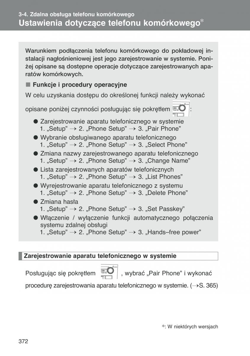 Toyota Auris I 1 instrukcja obslugi / page 374