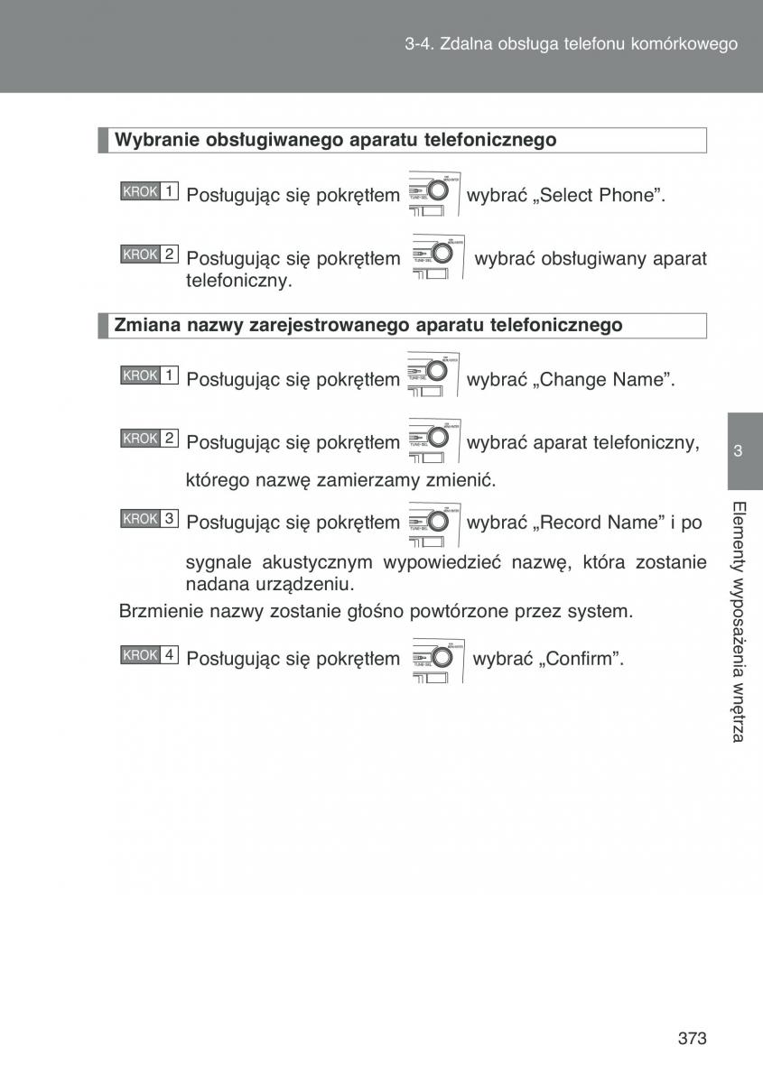 Toyota Auris I 1 instrukcja obslugi / page 375