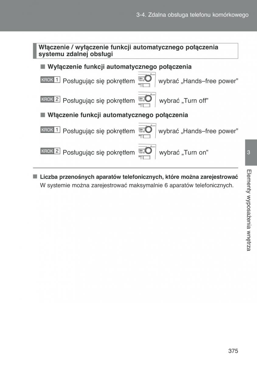 Toyota Auris I 1 instrukcja obslugi / page 377