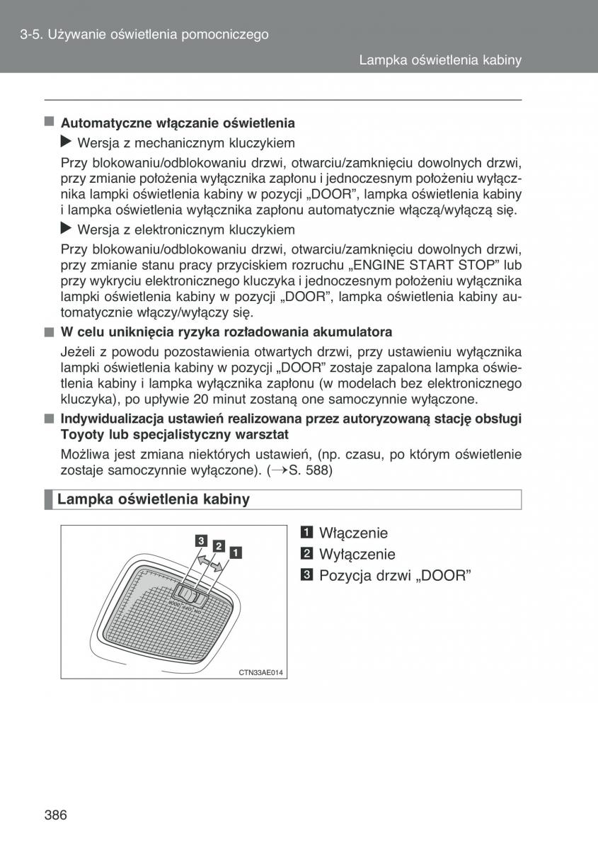 Toyota Auris I 1 instrukcja obslugi / page 388