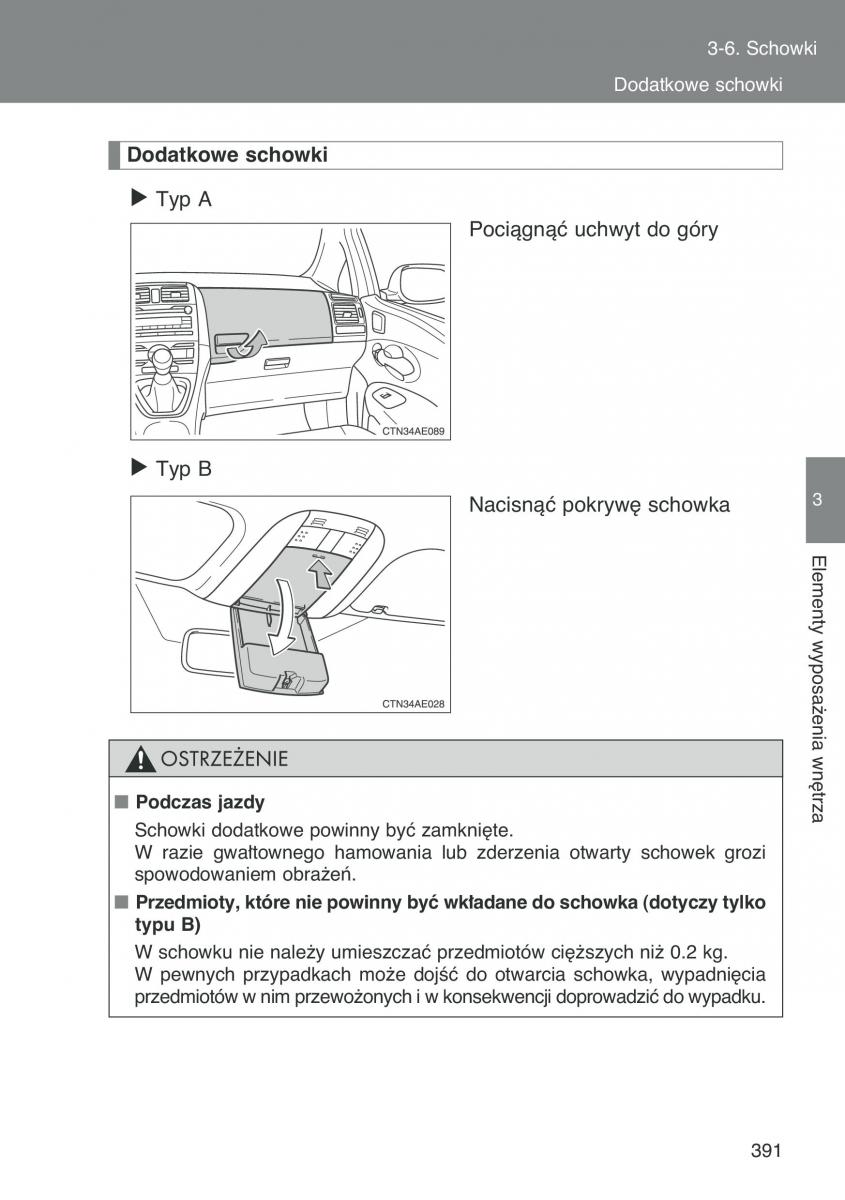 Toyota Auris I 1 instrukcja obslugi / page 393