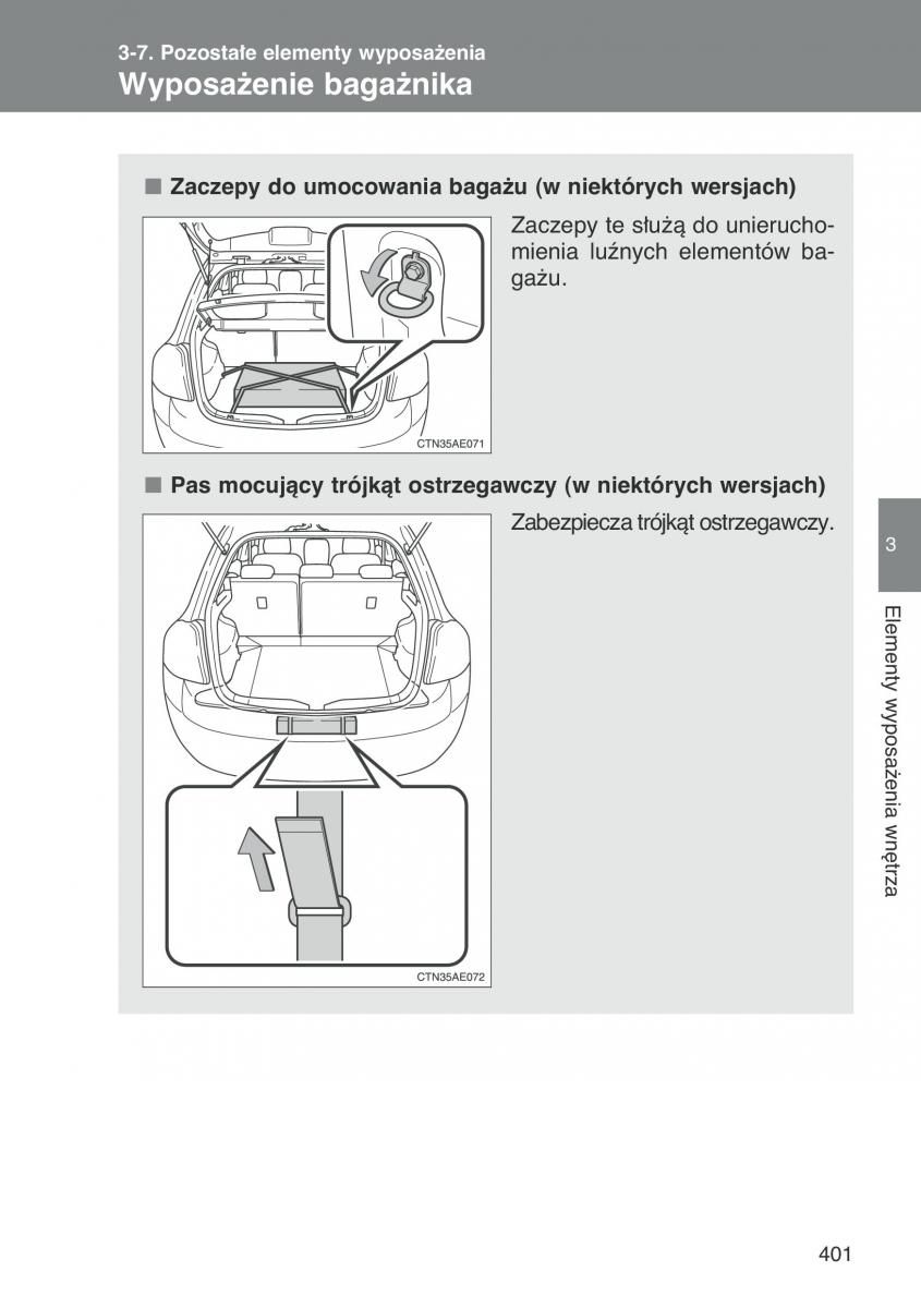 Toyota Auris I 1 instrukcja obslugi / page 403